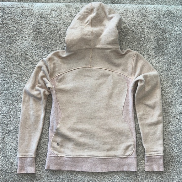 Lululemon Oatmeal color Hooded Zip-Up Hoodie/Jacket - Picture 7 of 9